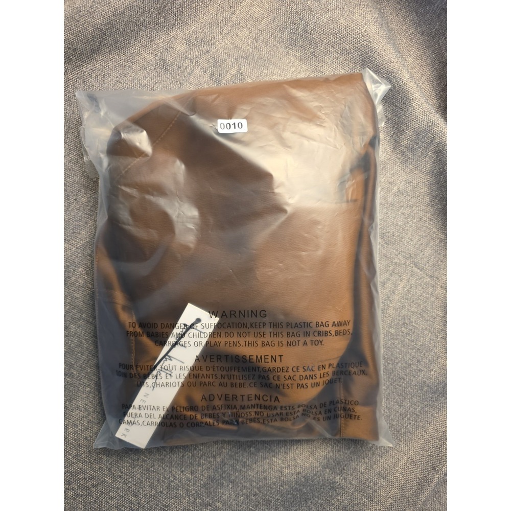 Size 10-NWT NICOLLE MILLER NY Women's Cargo‎  Pants Satin Brown Color High Rise. - Picture 7 of 7
